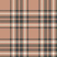 Plaid seamless pattern. Check fabric texture. Vector textile print.