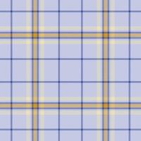 Plaid seamless pattern. Check fabric texture. Vector textile print.