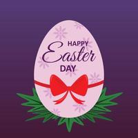 Happy Easter day premium vector illustration