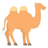 Bedouins camel icon cartoon vector. Tent camp vector