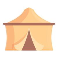 Bedouin tent icon cartoon vector. Camp desert vector