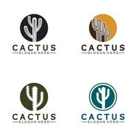 cactus logo modelo diseño vector, diseño concepto, creativo símbolo, icono vector