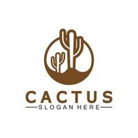 Cactus Logo Template Design Vector, Design Concept, Creative Symbol, Icon vector