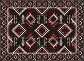 Carpet Pattern rug modern living room, Motif Ethnic seamless Pattern modern Persian rug, African Ethnic Aztec style design for print fabric Carpets, towels, handkerchiefs, scarves rug, vector
