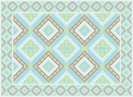 Modern Persian rug, Motif Ethnic seamless Pattern Scandinavian Persian rug modern African Ethnic Aztec style design for print fabric Carpets, towels, handkerchiefs, scarves rug, vector