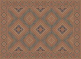 Modern Persian rug, African Motif Scandinavian Persian rug modern African Ethnic Aztec style design for print fabric Carpets, towels, handkerchiefs, scarves rug, vector