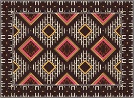 Modern decorating with oriental rugs, African Motif Boho Persian rug living room African Ethnic Aztec style design for print fabric Carpets, towels, handkerchiefs, scarves rug, vector