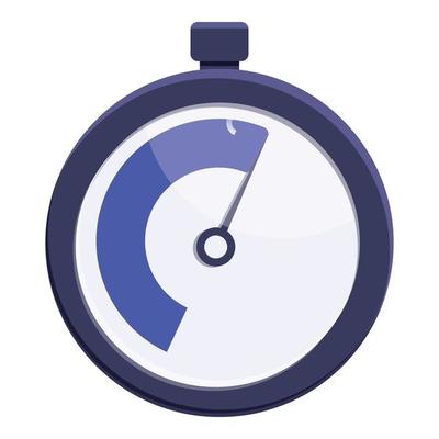 Chronometer icon cartoon vector. Timer clock
