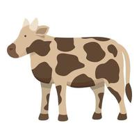 Holstein cow icon cartoon vector. Farm animal vector