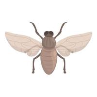 Health tsetse fly icon cartoon vector. Africa insect vector