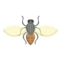 Nature tsetse fly icon cartoon vector. Africa insect vector