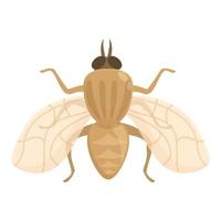 Glossina tsetse fly icon cartoon vector. Africa insect vector