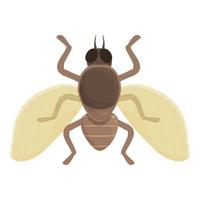 Tropical tsetse fly icon cartoon vector. Nature tik vector