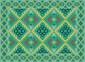 Modern oriental rugs, Contemporary modern Persian rug, African Ethnic Aztec style design for print fabric Carpets, towels, handkerchiefs, scarves rug, vector