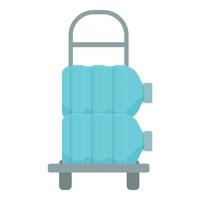 Water cart icon cartoon vector. Delivery service vector