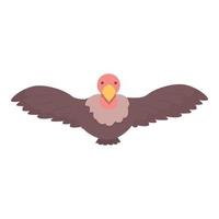 Kid vulture icon cartoon vector. Nature animal vector