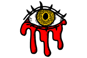 Eye WIth Blood Tear png