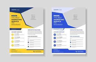 Creative corporate trendy unique business professional marketing agency modern simple leaflet flyer design for attractive business poster layout, business minimal abstract advertising vector template.