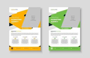 Creative corporate trendy unique business professional marketing agency modern simple leaflet flyer design for attractive business poster layout, business minimal abstract advertising vector template.