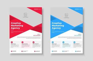 Creative corporate trendy unique business professional marketing agency modern simple leaflet flyer design for attractive business poster layout, business minimal abstract advertising vector template.