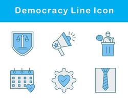 Democracy Vector Icon Set