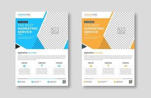 Creative corporate trendy unique business professional marketing agency modern simple leaflet flyer design for attractive business poster layout, business minimal abstract advertising vector template.