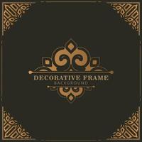 Elegant decorative frame design background vector