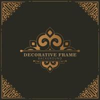 Elegant decorative frame design background vector