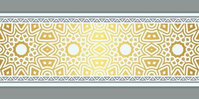 Elegant golden ornamental border template vector