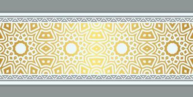 Elegant golden ornamental border template vector