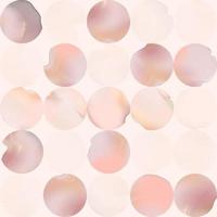 Vector Gradient Mesh Watercolor Drawing Overlapping Round Shapes Seamless Pattern in Pastel Pink.