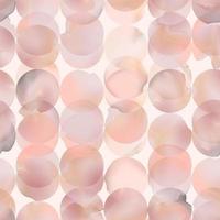 Vector Gradient Mesh Watercolor Drawing Overlapping Round Shapes Seamless Pattern in Pastel Pink.