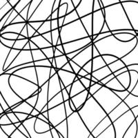 Scribble lines hand drawn seamless pattern. vector