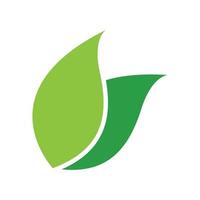 Green leaf logo vector