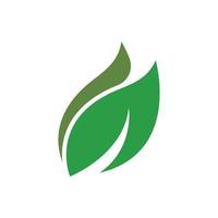 Green leaf logo vector