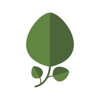 Green leaf logo vector