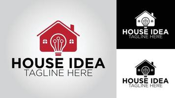 casa idea negocio vector logo diseño