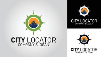 ciudad locador negocio vector logo diseño