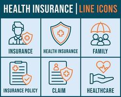 Health Insurance banner web icon vector  illustration for insurance, health, insurance policy, family, insurance claim and healthcare