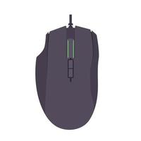 Gaming Mouse Flat Illustration. Clean Icon Design Element on Isolated White Background vector