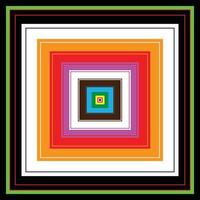 Abstract square frame Modern Stylist trendy Colourful square Shape Background vector
