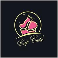 Cupcake Logo design vector illustration template. Cupcake bakery icon.cake store,caker shop ,vector