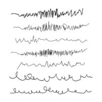 Chaotic continuous line. vector