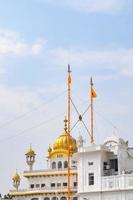 View of details of architecture inside Golden Temple Harmandir Sahib in Amritsar, Punjab, India, Famous indian sikh landmark, Golden Temple, the main sanctuary of Sikhs in Amritsar, India photo