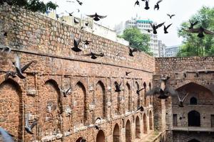 Agrasen Ki Baoli - Step Well situated in the middle of Connaught placed New Delhi India, Old Ancient archaeology Construction photo