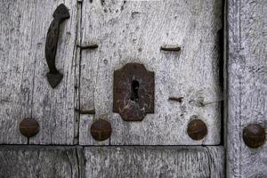 Old rusty keyhole photo