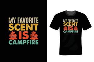 Camping T shirt design, vintage, typography vector