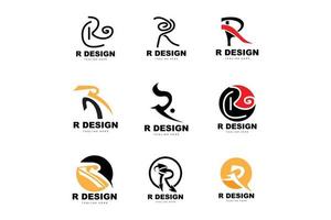 R Letter Logo, Alphabet Vector, Initial R Product Brand Logotype Design vector