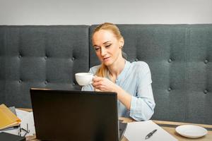 Portrait of a young businesswoman photo