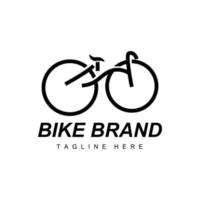 Bicycle Logo, Vehicle Vector, Bicycle Silhouette Icon, Simple Design Inspiration vector